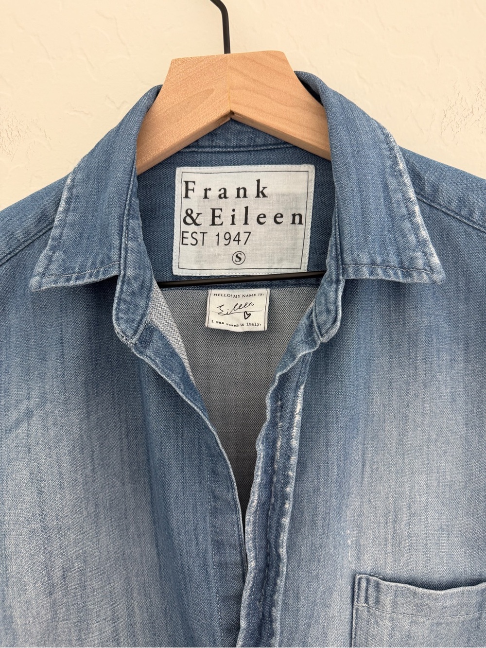 Frank & Eileen - Eileen in Distressed Vintage Wash size S - Picture 7 of 12